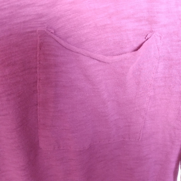 Free People So Easy Pink Ruffle Sleeve Pocket Modal & Cotton Blouse Size Small - Picture 7 of 11